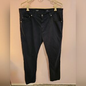 Men's AG Adriano Goldschmied "Everett" Slim Straight Navy Blue Jeans